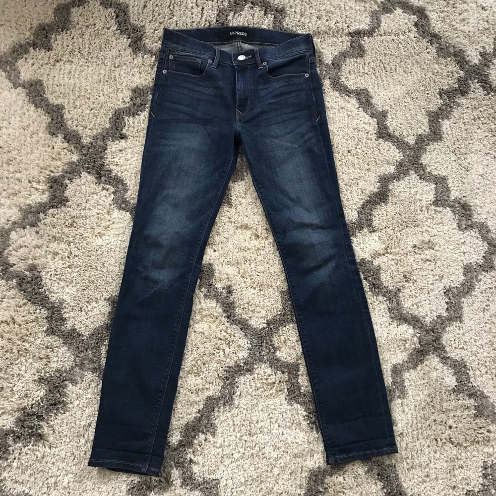 Express Skinny Mid Rise Jeans